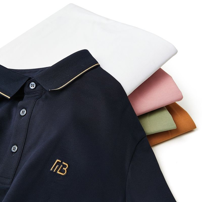 Männer T-Shirt aus exzellentem Baumwollmaterial mit rosa Polo Shirt