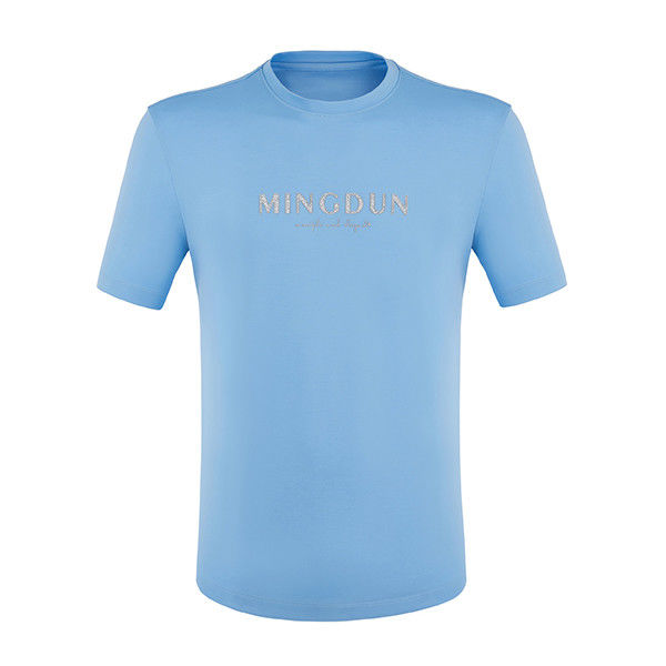 170-210 Gramm Hohe Elastizität Normaler T-Shirt mit Logo