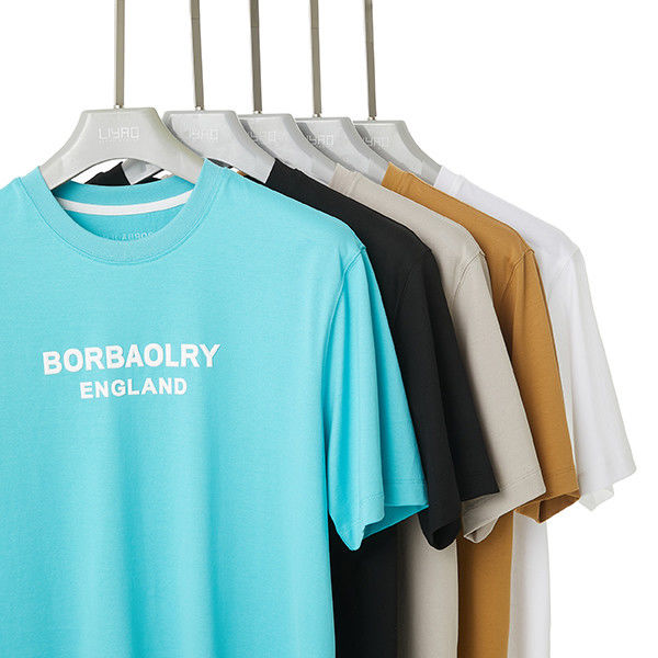 Sommer-Casual-T-Shirt mit rundem Hals für Männer mit Fit Design in 100% Baumwolle/95% 5% Spandex