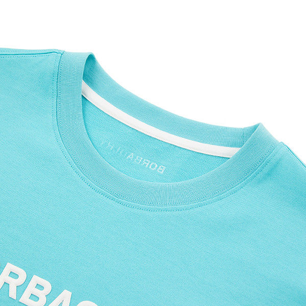 Sommer-Casual-T-Shirt mit rundem Hals für Männer mit Fit Design in 100% Baumwolle/95% 5% Spandex