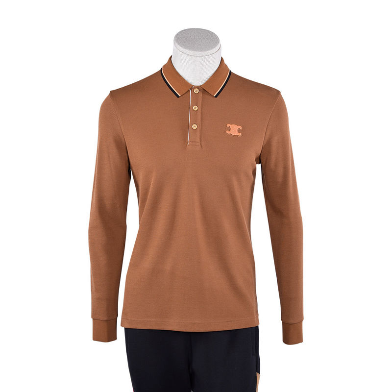 Spezielles Kragendesign Anti-Pilling einfache Farbe Polo-Shirt mit benutzerdefiniertem Logo und Stoff