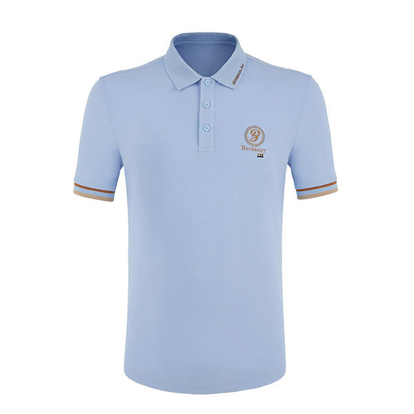 Logo-Muster Golf-Polo-Shirt für Männer 100% Baumwolle und exquisite Schneiderei