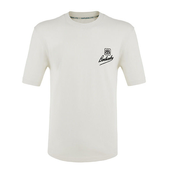 2024 Neues Modell Übergrößeres T-Shirt für Männer mit individuell gesticktem Logo und solider Farbe
