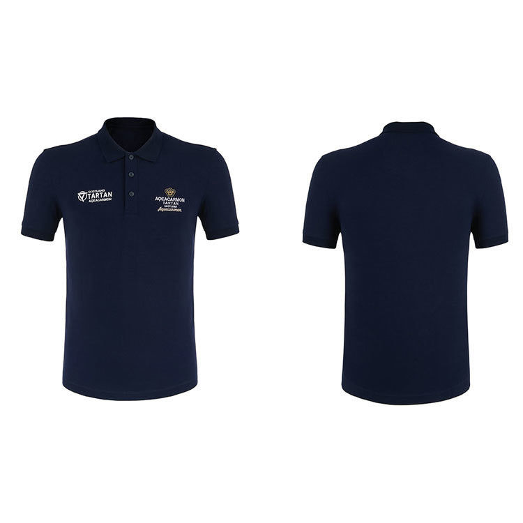 Turndown-Halsband Uniform Polo-Shirt gestrickte Aktivkleidung für Männer und Kinder