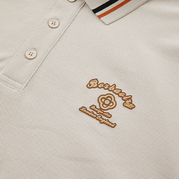 Golf Slim Herren Polo Shirts 100% Baumwolle Puff Druck Custom Logo für Gelegenheiten