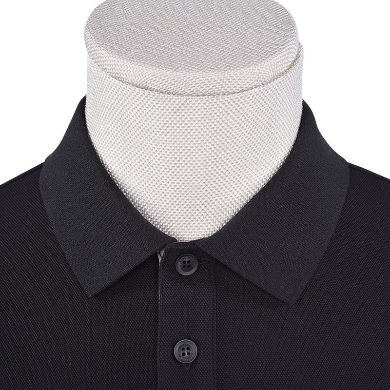 92 Polyester 8 Spandex-Polo-Shirts für Männer Langärme einfache Polo Anti-Falten
