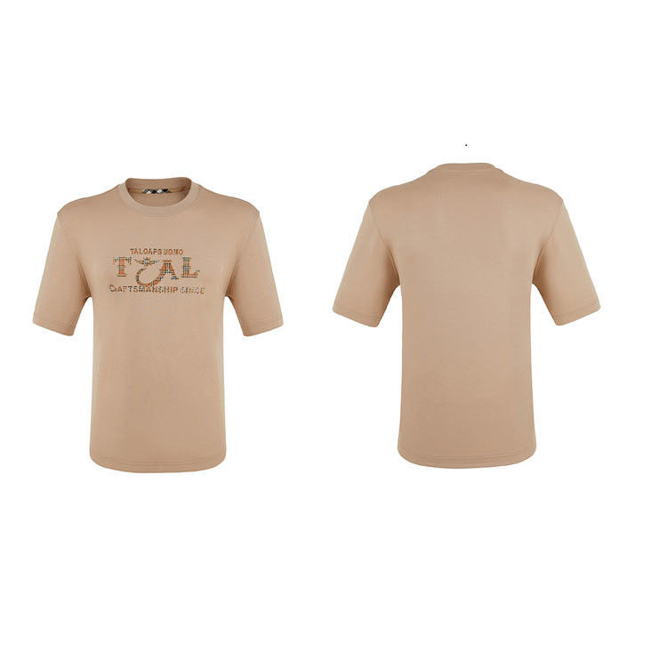 Custom Logo Classic T-Shirt Drucketikett für Männer Oversize Tops und modischen Stil