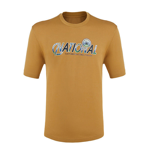Mode Custom Logo T-Shirt Casual Männer Stickerei Druck Kurzärme Strickgewebe