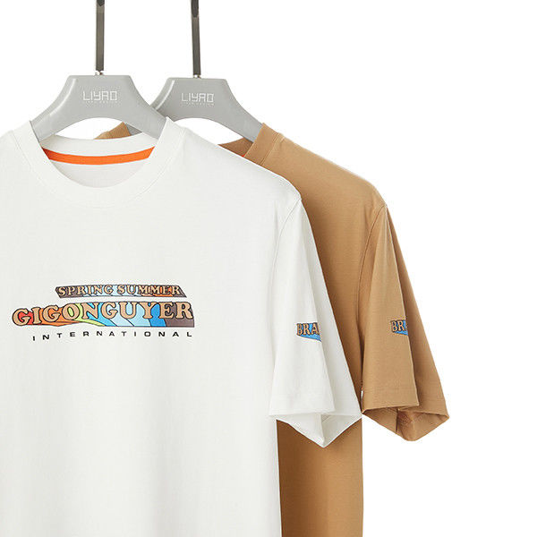 Custom Design Farbe Runder Hals Weiß T-Shirt Baumwolle für Männer Männer ODM OEM Puff DTG Druck