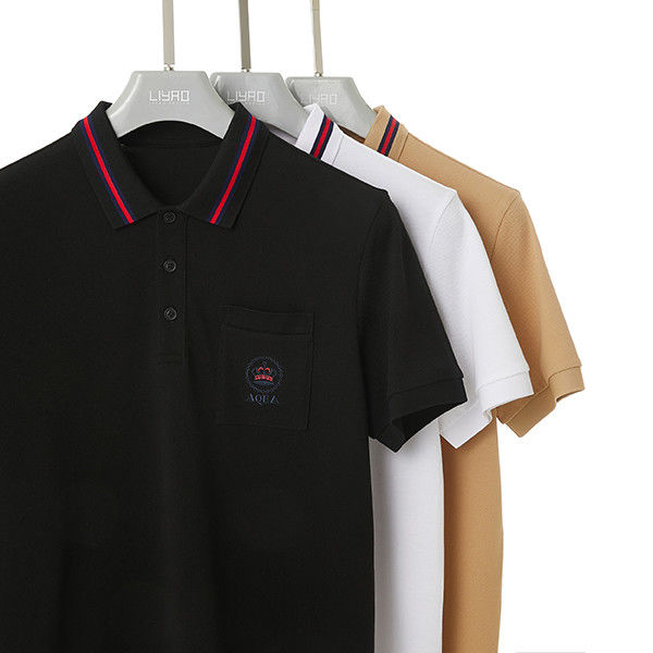 Feel Good Golf-Polo-Shirt für Männer mit individuellem Logo und Turndown-Halsband
