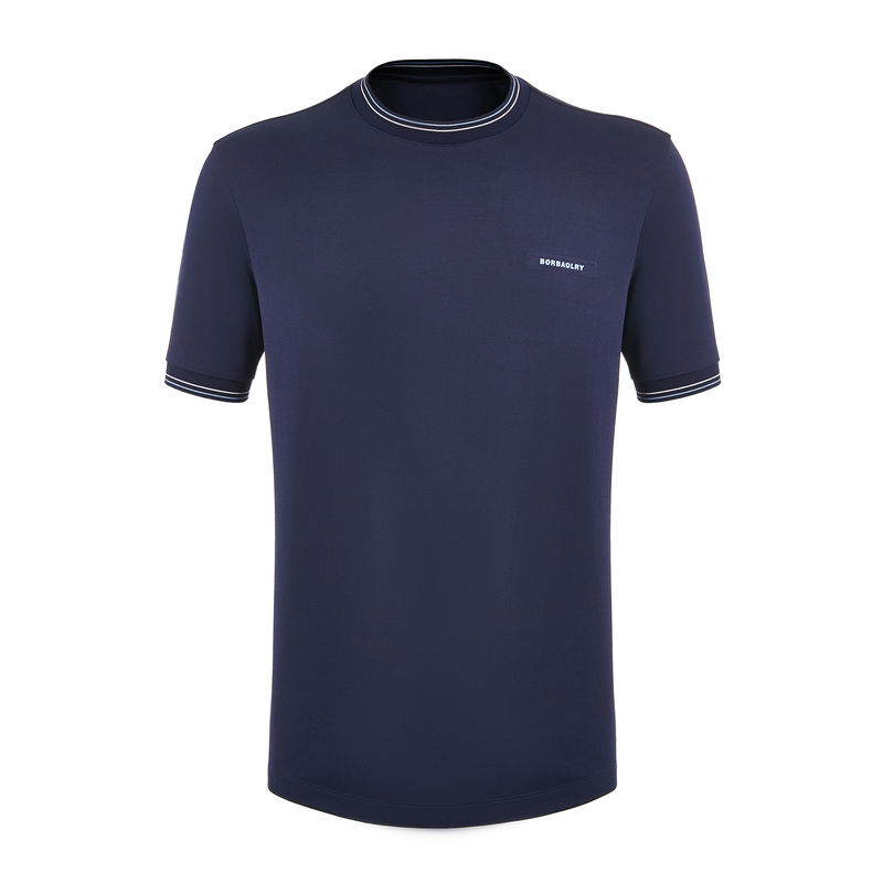 O-Neck-Halsband Gewirkt Sport T-Shirt Großformat Custom Logo Stil für Männer