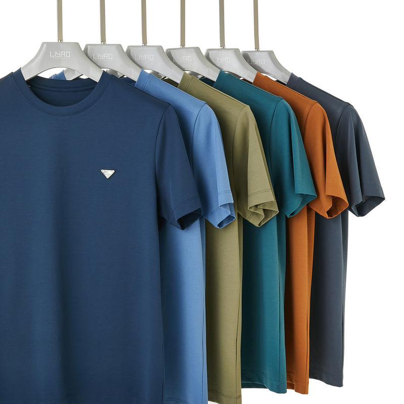 Anpassbares Logo Mann kurz T-Shirt 100% Baumwolle Polo Tee ohne Etikett O-Neck Classic Shirt