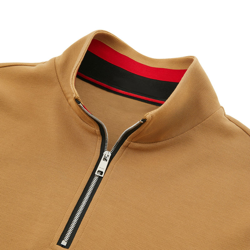 Golf-Polo-Shirt mit langem Ärmel für Männer aus 100% Baumwolle mit voller Sublimation