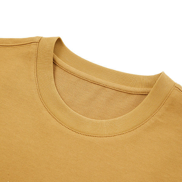 Maßgeschneidertes Drop Shoulder Baumwoll-T-Shirt für Männer in Strickwebe und 230 gsm