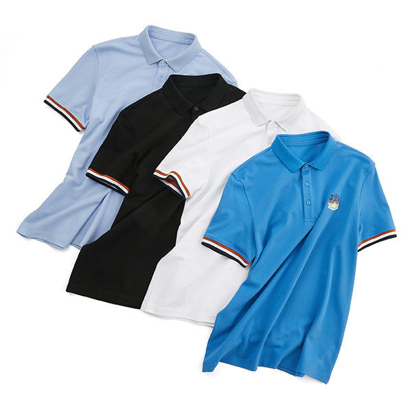 Grün gedruckte Herren-Schnelltrocknungs-Polo-Shirt Plus Größe 100% Baumwolle