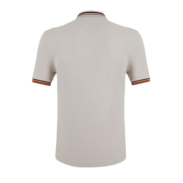 Weißes Polo-Shirt für Männer in schwerer Baumwolle mit individuellen Farben und Druck