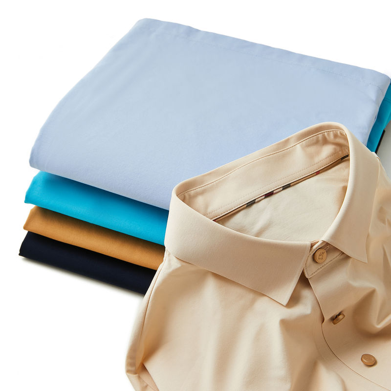 95% Baumwolle 5% Spandex Mann Golf Business Uniform Festfarbe Polo Shirt für die Leistung