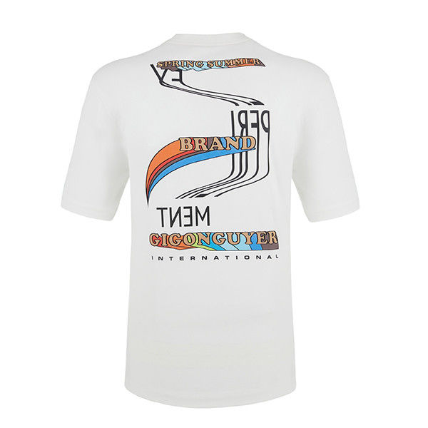 100% Baumwolle O-Hals T-Shirt gegen Falten Plus Größe angepasst