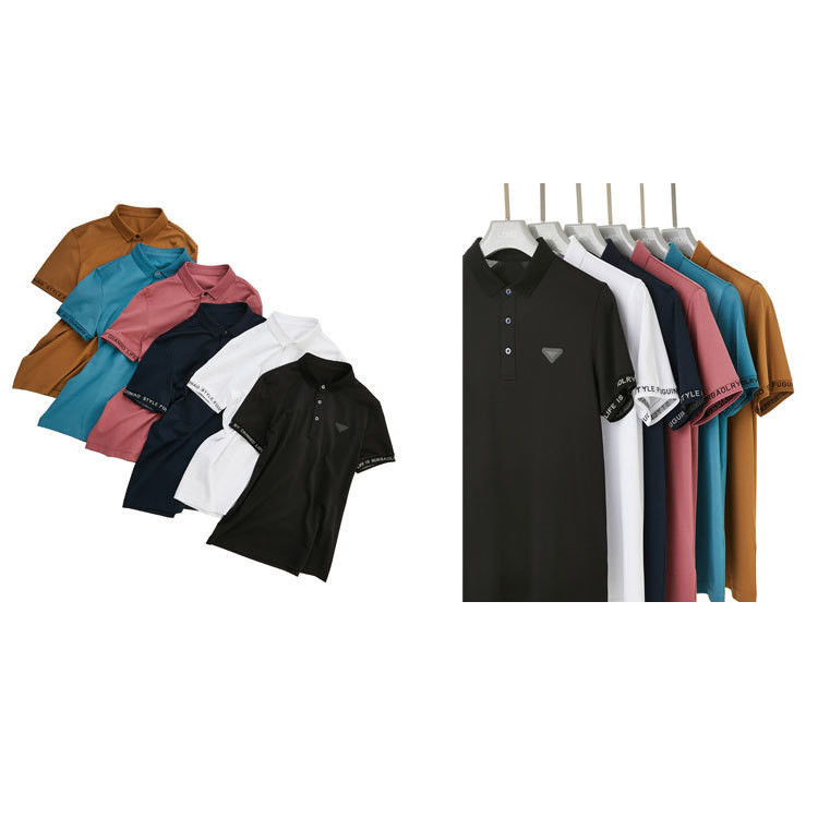 Polo-Shirt-Logo, kundenspezifisch, kurzer Ärmel Schwarz-Weiß, kundenspezifisch Farb-Polo-T-Shirts Männer