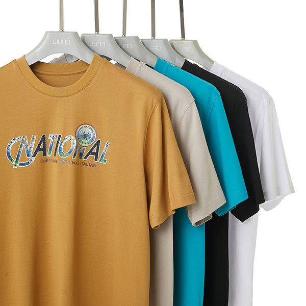 Custom 100% Baumwolle Atmungsgelegte Locker T-Shirts Bequem Drucken Männer T-Shirts