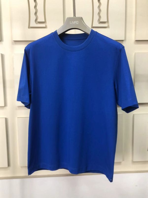 Anti-Falten-T-Shirt mit rundem Hals, 100% Baumwolle