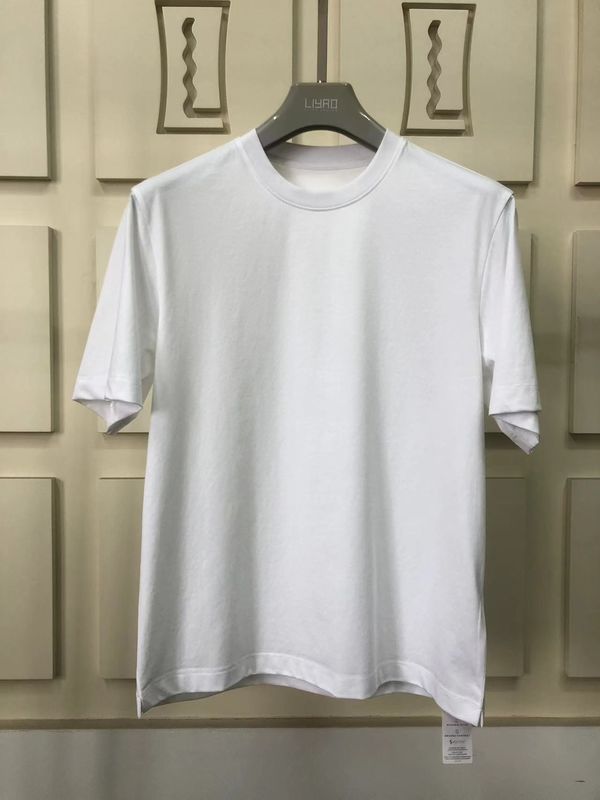 Anti-Falten-T-Shirt mit rundem Hals, 100% Baumwolle