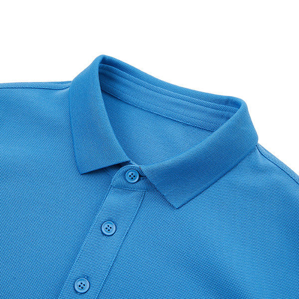 Einfache Golf-Polo-T-Shirts für Männer in Weiß-Blau-Schwarz