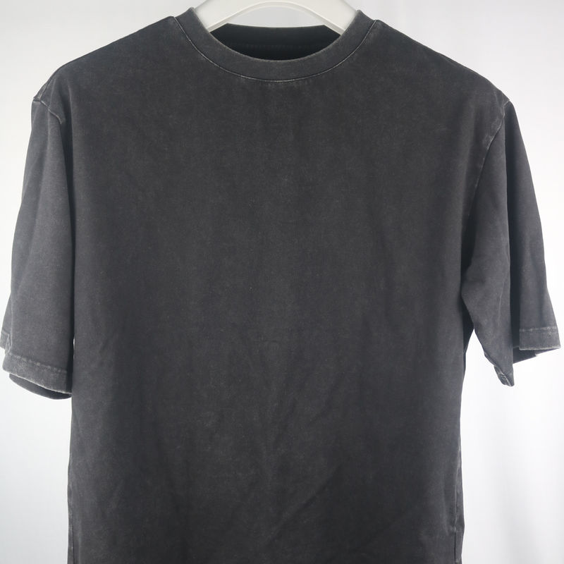 Casual Acid Wash für Männer 100% Baumwoll-T-Shirts Schwergewicht 230 260gsm Übergröße