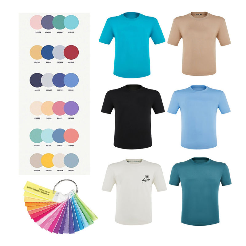 Sport T-Shirt aus gestricktem Stoff Kurzärme 180 Gramm für den täglichen Gebrauch im Büro