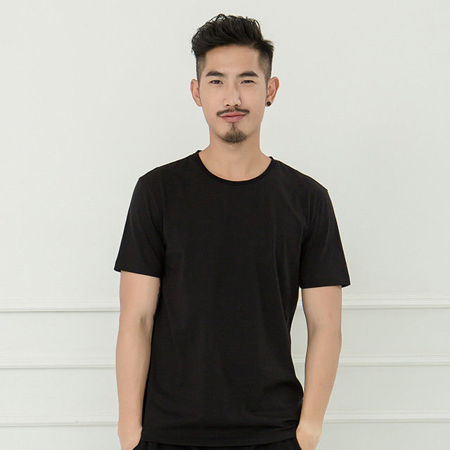 Farbe übergroße Stickerei Herren T-Shirt Homme Baumwolle mit Plain Style T-Shirt