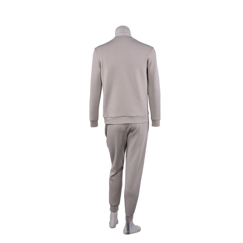 Baumwoll-Fleece-Tracksuit mit Zugseile für Joggen und Training
