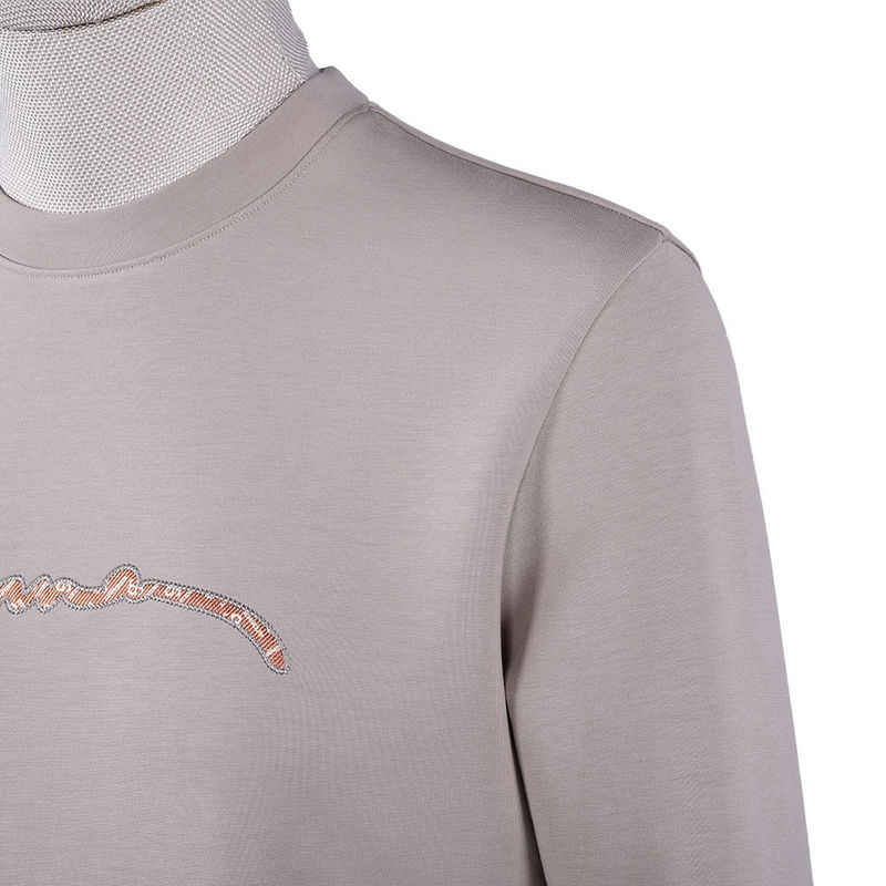 Baumwoll-Fleece-Tracksuit mit Zugseile für Joggen und Training