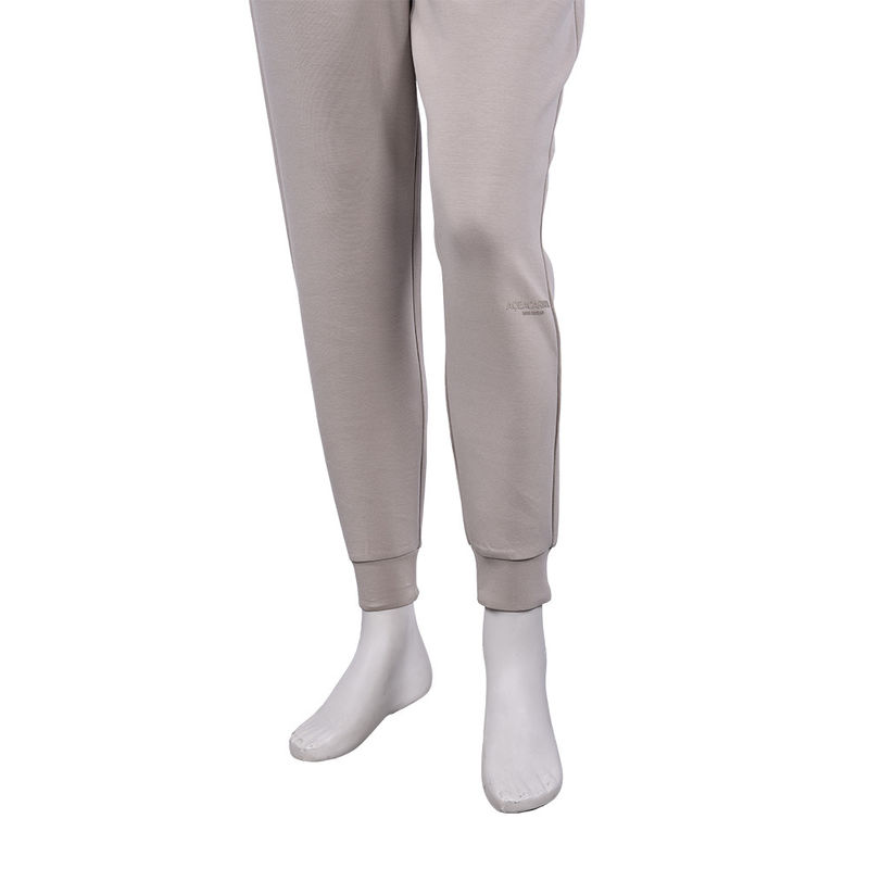 Baumwoll-Fleece-Tracksuit mit Zugseile für Joggen und Training