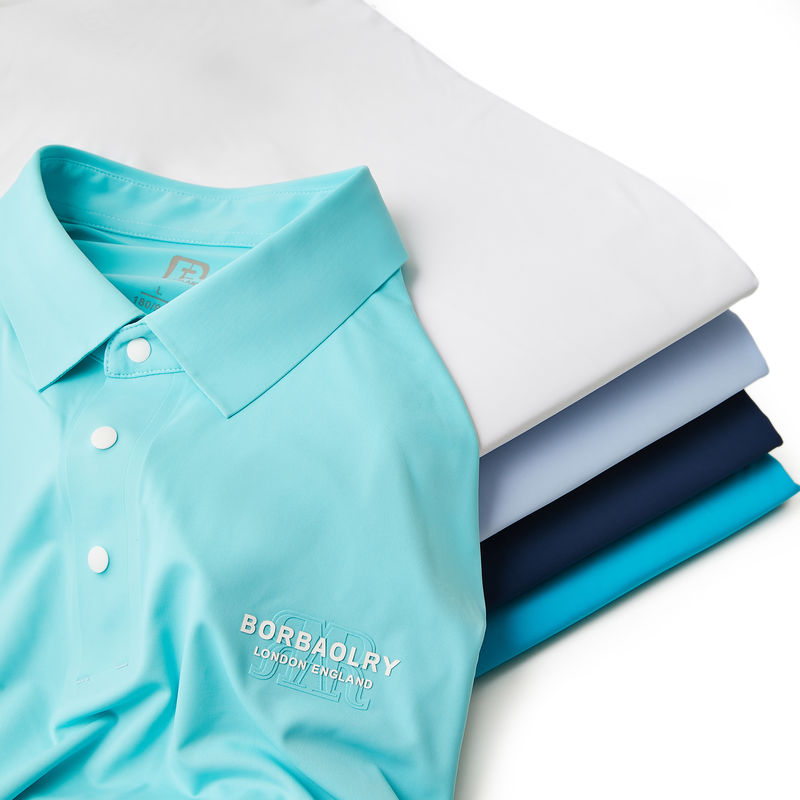 Männliche atmungsaktive Poloshirts Formal T-Shirt mit übergroßem nahtlosem Design