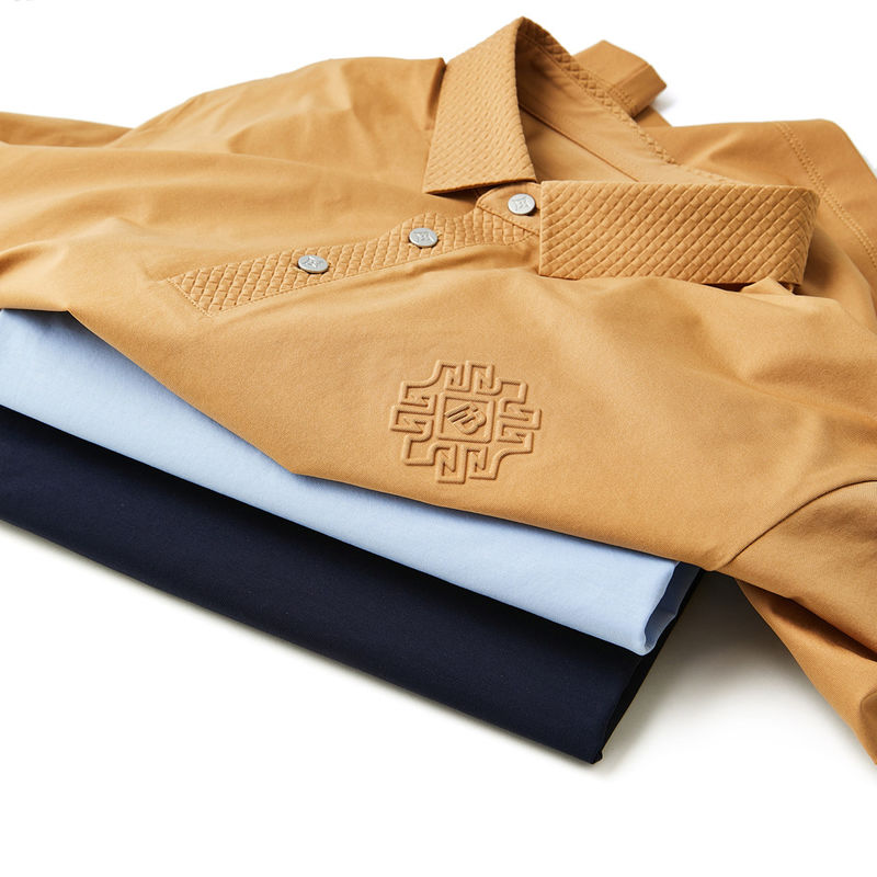Customized Color Logo Polo Spandex Nylon Männer T-Shirt nahtlos für OEM ODM Muster