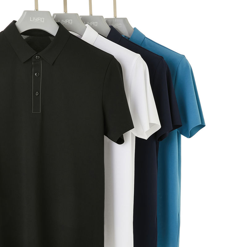 Poloshirt für Männer Plus-Size Poloshirt mit kurzem Ärmeln 100% Baumwolle für den Sport