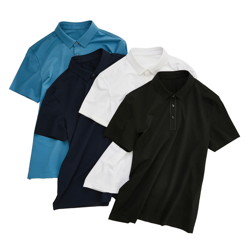 Poloshirt für Männer Plus-Size Poloshirt mit kurzem Ärmeln 100% Baumwolle für den Sport