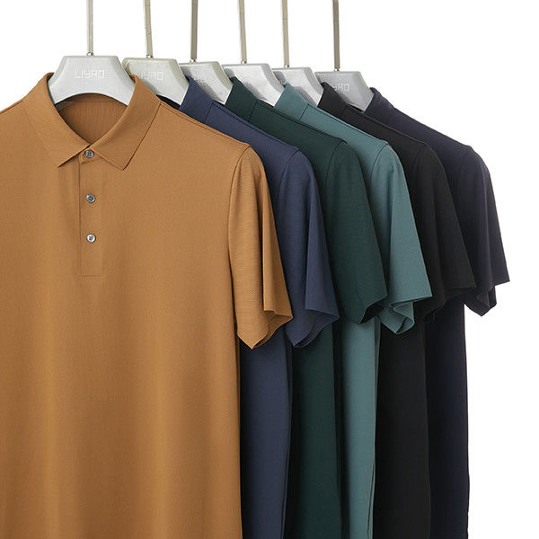 Custom Logo Druck 220 Gsm Polo T-Shirts für Männer nahtloser T-Shirt mit kurzem Ärmel Polo