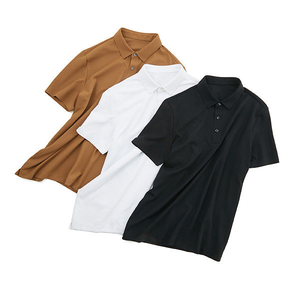 Strickgewebe Poloshirt gegen Falten für Männer mit benutzerdefinierter Farbe und überdimensionalem Design