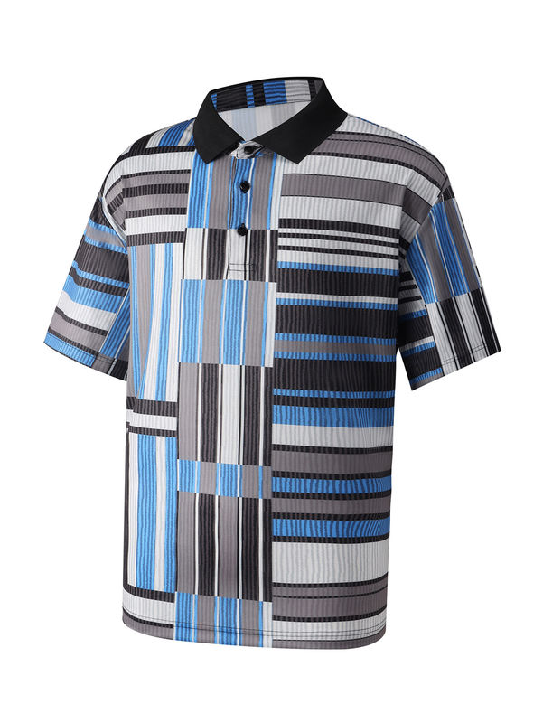 Kurzärmelige Baumwollkinder Polohemden helle Farben für Sport Tennis