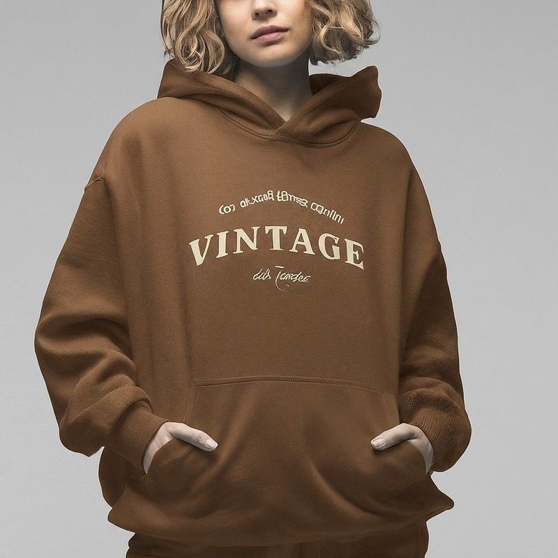 Vintage Damenbekleidung Set Übergroße Winter Hoodies ODM OEM
