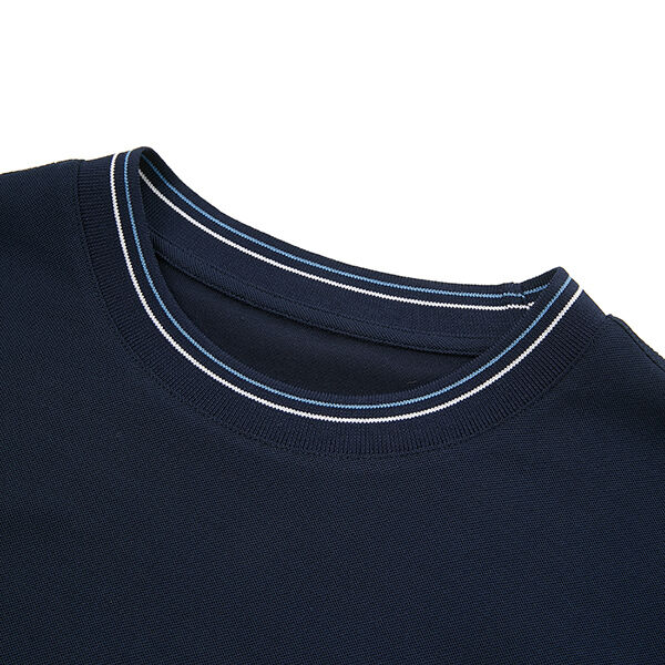 100% Baumwolle 170-210 Gramm Hemden Hochwertiges, kundenspezifisch besticktes T-Shirt mit Rundhalsausschnitt und geripptem Colorblock