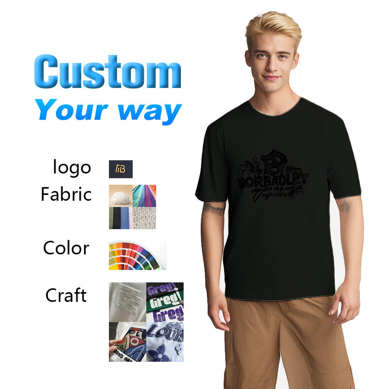 180g T-Shirts auf Lager Sommerbedruckt 100% Baumwolle Figurbetontes Klassisches T-Shirt Übergröße Herren T-Shirts