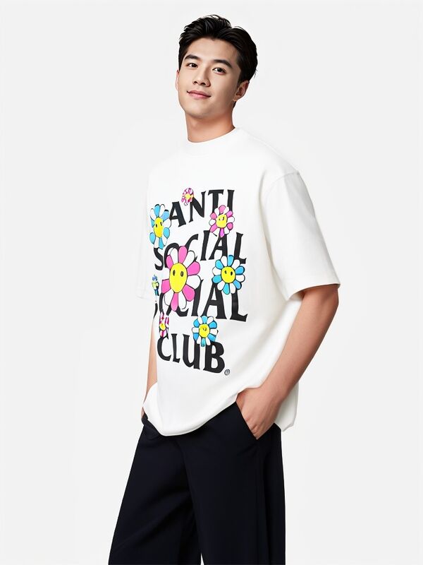 Neues Oversize Unisex Sommer Baumwolle Herren Designer Casual Grafik T-Shirt bedruckt