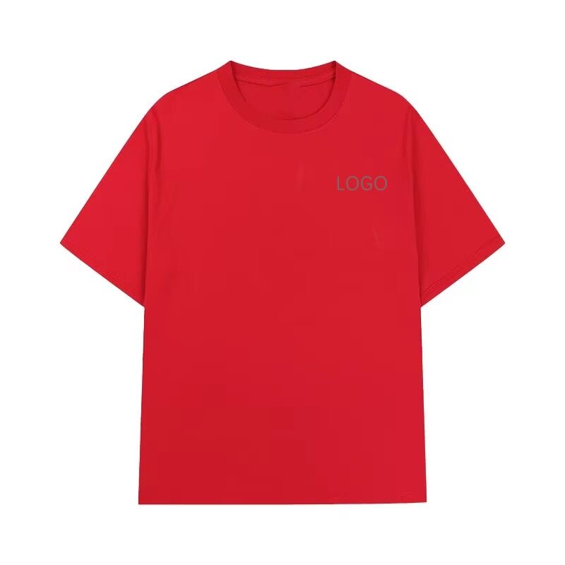 Sommer Rundhals Freizeit Mode Kurzarm Baumwoll T-Shirt Sportbekleidung Lockeres Oberteil auf Lager