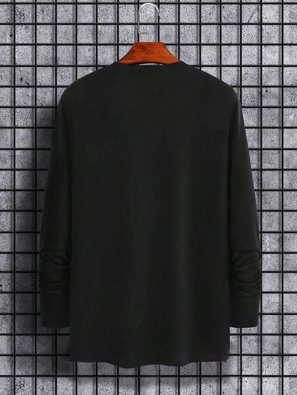 Männer-Druck-Grafik-T-Shirt Soft Blend Atmungskomfort Casual Outfits Stilvoll Sommer Essential Entspannung Schlafbekleidung T-Shirt