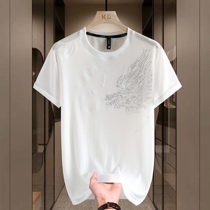 Fabrik-direkte Strickwaren Crewneck Männer Atmungshöhe Logo Golf-T-Shirts