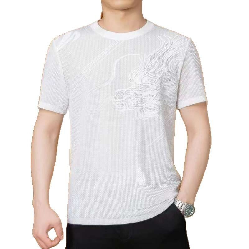 Fabrik-direkte Strickwaren Crewneck Männer Atmungshöhe Logo Golf-T-Shirts