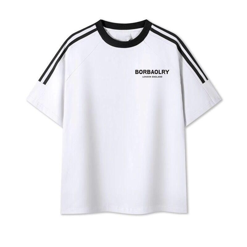 Männer O-Neck Regelmäßige gestrickte gefärbte Baumwoll-T-Shirts Komfortable Männer-Blend-Druck Süßhemd für Männer