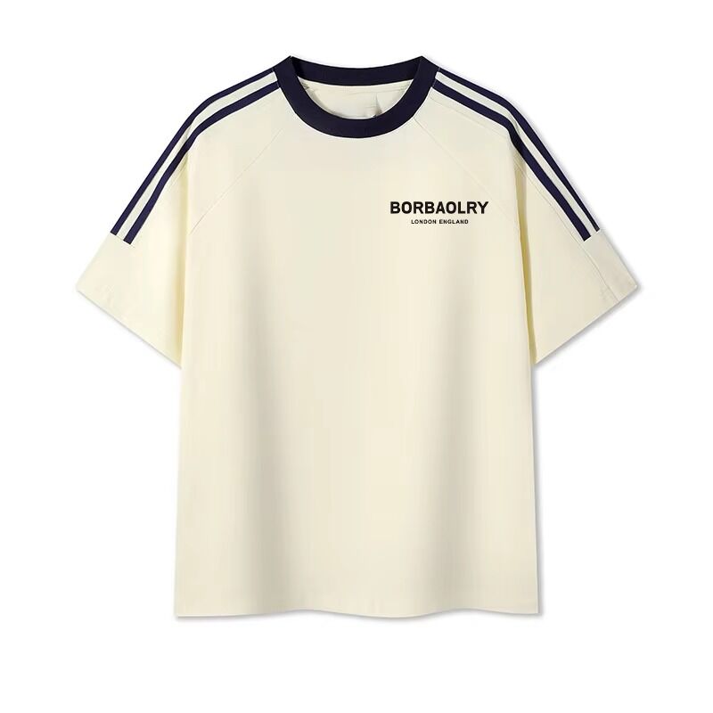 Männer O-Neck Regelmäßige gestrickte gefärbte Baumwoll-T-Shirts Komfortable Männer-Blend-Druck Süßhemd für Männer